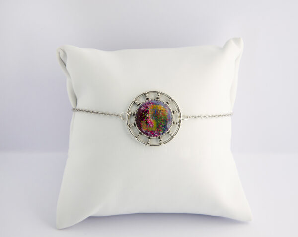 Bracciale galaxy con inserto in resina
