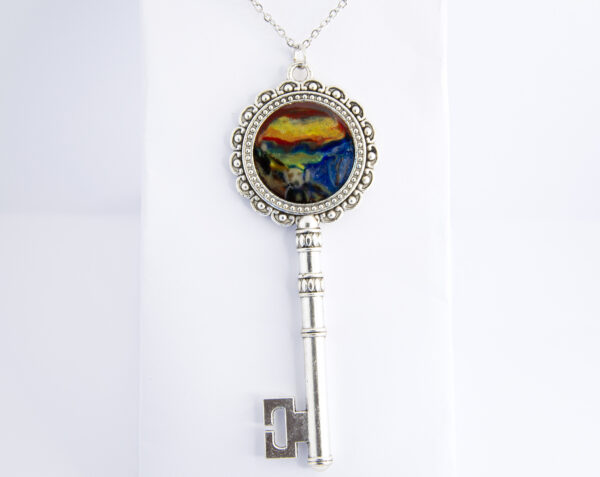 Collana con inserto in resina "urlo"
