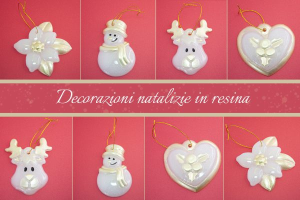 Decorazioni natalizie in resina
