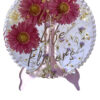 Piatto decorativo floreale in resina - immagine 2